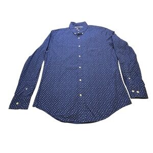 Tommy Hilfiger Men's Navy Star Custom Fit 2 Button Small White Star Large 2016